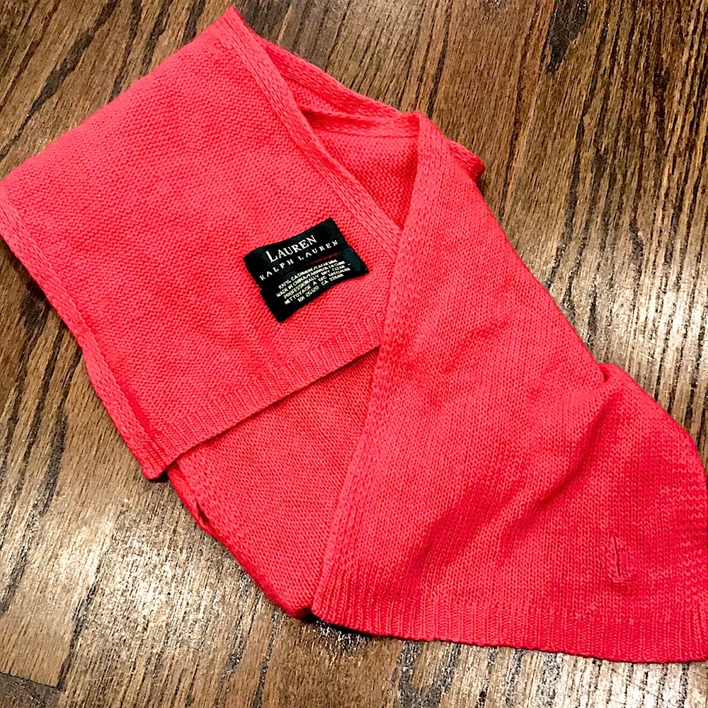 Ralph Lauren 100% cashmere scarf
